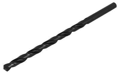 Spiralbohrer 12 mm, HSS, 250 mm, gerader Schaft, schwarz