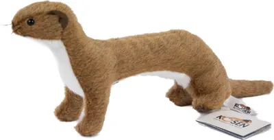 Produktbild von KÖSEN Mausbiesel Plüschtier, naturgetreu, braun, 30 cm, für Kinder und Sammler