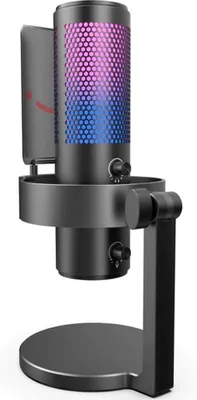 Image de Microphone à condensateur USB RGB Fifine A9 avec 4 directivités, noir