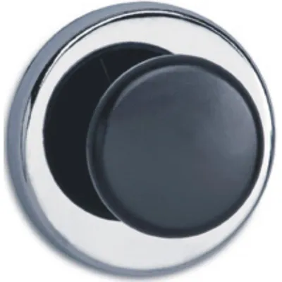Immagine prodotto di MAUL Magnete rotondo 1 pezzo 12 kg Acciaio Metallo Ferrite con gancio Ø 6,7 x 3,5 cm argento