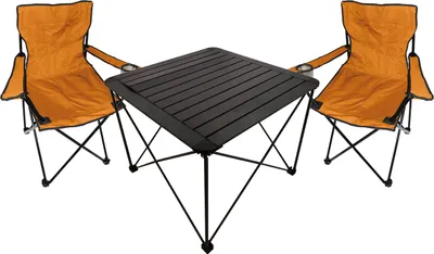 Produktbild von 3teiliges Campingmöbel Set Campingtisch Campingstuhl L70xB70xH56cm