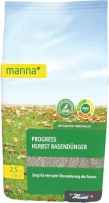 Produktbild von Manna Progress Herbst Rasendünger 2,5 kg für 100 qm