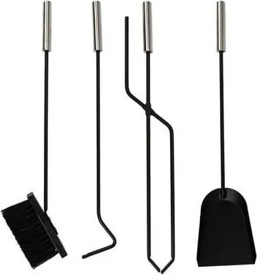 Produktbild von Modernes Kaminbesteck-Set aus Stahl