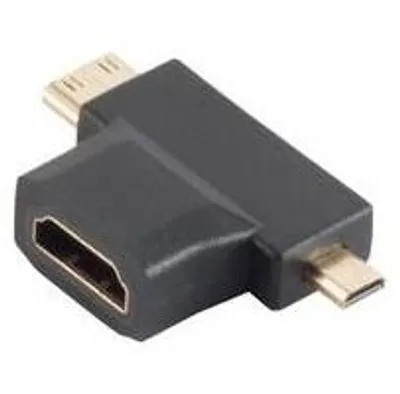 Produktbild von Adapter, HDMI-A Buchse/ HDMI-D + C Stecker, verg.