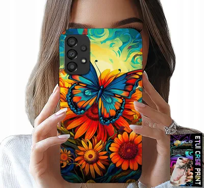 Obrázok produktu pre Puzdro Pre Samsung A52 / A52S - Motýli Motýle Kvety Ruže Puzdro