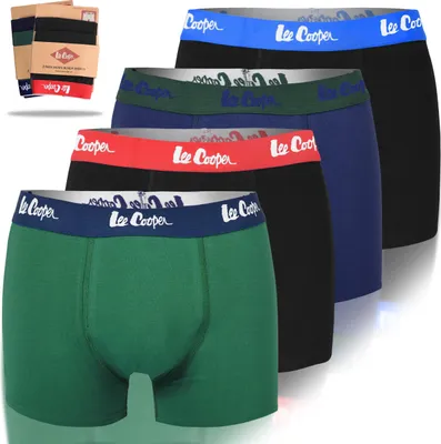 Immagine prodotto di Lee Cooper Boxer da uomo - Cotone, Logo Bm4143, 4 pezzi, taglia M