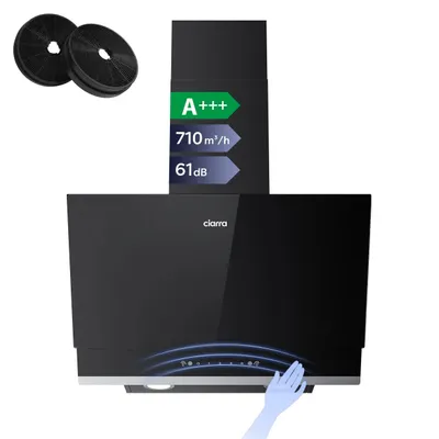 Produktbild von CIARRA Kopffreihaube 60 cm Dunstabzugshaube A+++ 710 m³/h Gestensteuerung & Touch Control, LED, Umluft & Abluft CBCB6736A