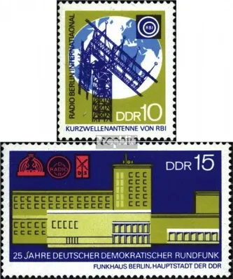 Produktbild von Briefmarken DDR 1970 Mi 1573-1574 (kompl.Ausgabe) postfrisch 25 Jahre Deutscher Demokratischer Rundfunk