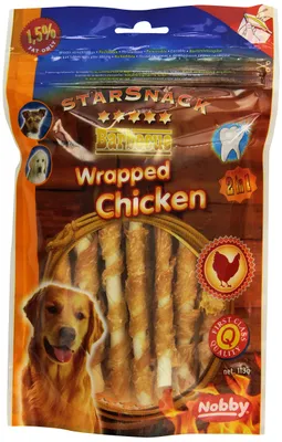 Produktbild von Nobby STARSNACK Barbecue Wrapped Chicken, 113 g