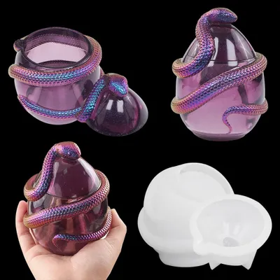 Imagen del producto de Molde de silicona para el almacenamiento de joyas con tapa