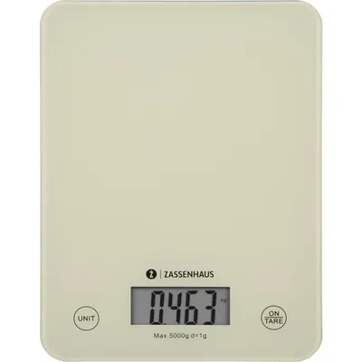 Produktbild von Zassenhaus Küchenwaage Digitalwaage Balance Cool Creme