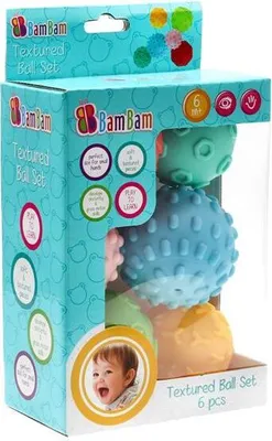 Obrázok produktu pre Bam Bam Sada Senzorických Loptičiek 6Ks
