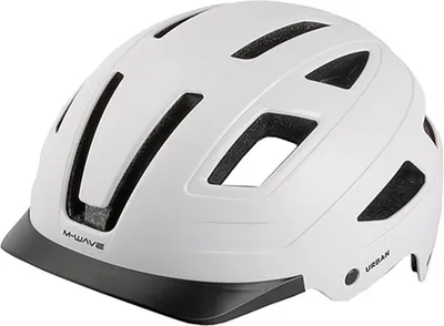 Produktbild von M-WAVE Fahrradhelm Urban, M=55-58cm, mattweiß