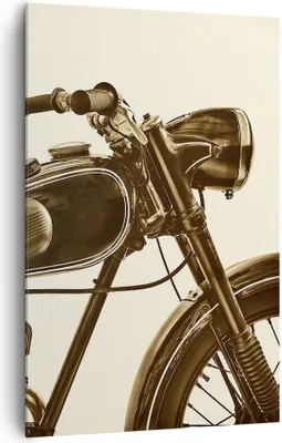 Produktbild von Bild auf Leinwand - Leinwandbild - Einteilig - motor retro - 80x120cm - Wand Bild - Wanddeko - Wandbilder - Leinwanddruck - Kunstdruck - Wanddekoration - Leinwand bilder - Wandbild - PA80x120-4086