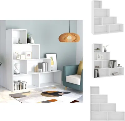 Produktbild von vidaXL Bücherregal/Raumteiler Weiß 155x24x160 cm Holzwerkstoff -  Bücherregale & Bücherschränke