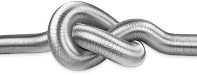 Produktbild von PromoHome® Semiflex 80 mm Aluminium-Flexschlauch 3 m - Abluftschlauch für Klimaanlage, Trockner und Ofen - Hitzebeständig und