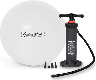 Produktbild von Original Pezzi® Gymnastikball STANDARD m. Standpumpe - weiß
