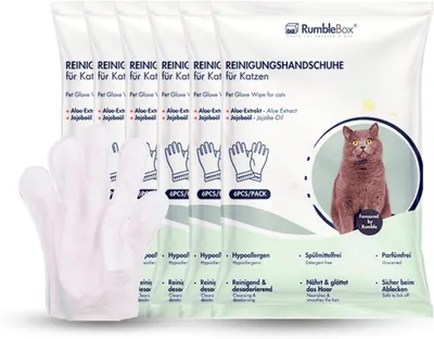 Zdjęcie produktu dla Chusteczki nawilżane dla zwierząt 36 sztuk, XXL rękawice pielęgnacyjne, dla kotów wychodzących