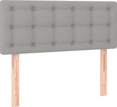 Produktbild von vidaXL Kopfteil Hellgrau 80x5x78/88 cm Stoff