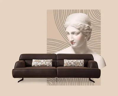 Produktbild von Sofa 3 Sitzer Designer Sofa Couch Polster Sofas Couchen Stoff Leder Neu