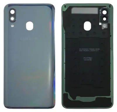 Produktbild von Samsung GH82-19406A Akkudeckel Deckel für Galaxy A40 A405F + Klebepad Schwarz
