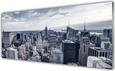 Produktbild von Glasbilder 125x50 Wandbild Druck auf Glas Stadt Gebäude