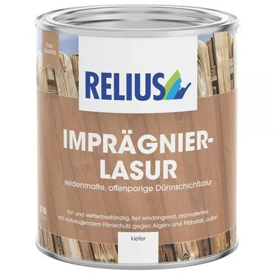 Produktbild von Relius Imprägnierlasur teak 5 Liter - Seidenmatte, thixotrope, offenporige Holzlasur