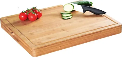 Produktbild von Kesper | Tranchierbrett aus Bambus | großzügige Abmessungen 50x40x5 cm | langlebig und umweltfreundlich | ideal zum Schneiden und Servieren | rutschfeste Stabilität