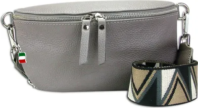 Produktbild von Florence Leder Tasche Gürteltasche grau mehrfarbig OTF807K