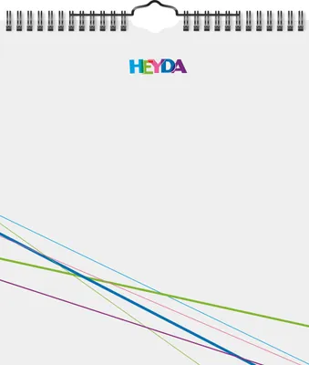 Produktbild von Kreativkalender 21,5x24cm weiß Packung mit 5 Stück