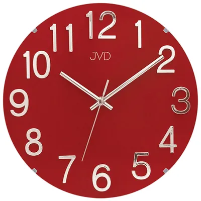 Produktbild von JVD HT98.4 Wanduhr Quarz analog rot