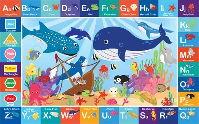 Produktbild von Bosdela Kinder- und Babyteppiche – Vielfältige Designvariationen für jeden Spielraum 100x160 cmSee Animal
