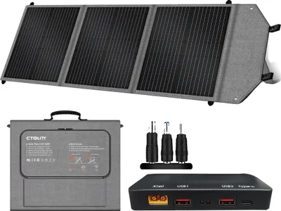 Image de Panneau solaire, conception portable, haut rendement, SP100 100 W, 20,5 V, 100 W