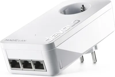 Produktbild von devolo Magic 2 LAN triple Powerline 3x Gigabit LAN Port 1x Erweiterungsadapter