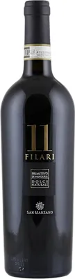 Produktbild von San Marzano 11 Filari Primitivo di Manduria Dolce Naturale 2022 | Rotwein | Italien | 1 x 0,75 Liter