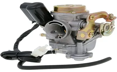 Zdjęcie produktu dla Gaźnik Naraku V.3 o średnicy 18,5 mm z elektrycznym podajnikiem paliwa, przeznaczony do skuterów REX RS 450 50 i REX RS 460 50