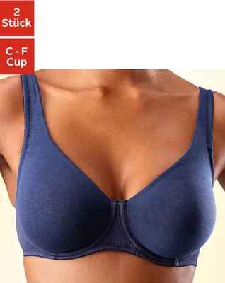 Produktbild von PETITE FLEUR Minimizer-BH marine+weiß Größe 100 Cup F
