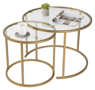 Produktbild von Xaden - Couchtisch, 60x60x43h cm gold