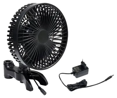 Productafbeelding van Ventilator voor tenten, hoge luchtcirculatie (320 CFM), instelbare ventilatorsnelheid, ventilatorclip