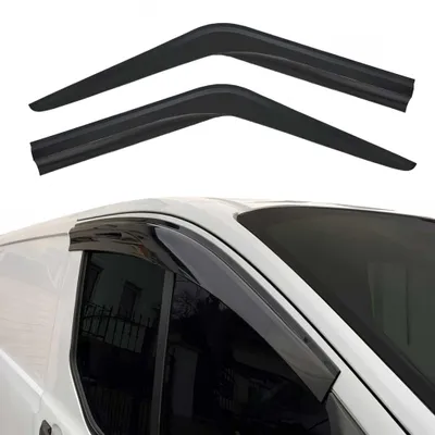 Obrázok produktu pre 2x veterný deflektor pre Ford Transit 2000-2014 tmavý akryl