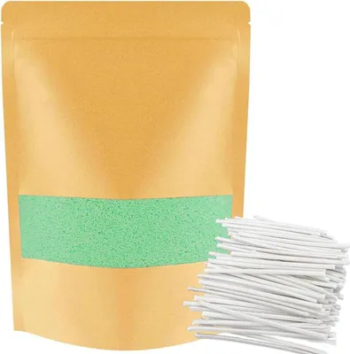 Image de ALLAVA Set de sable pour bougies avec 1 KG de granulés de cire et 50 mèches en vert