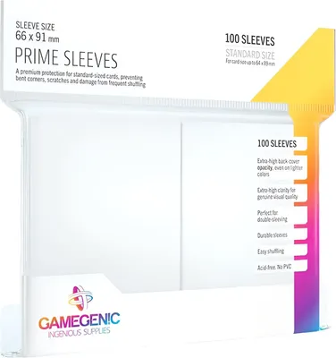 Obrázok produktu pre Gamegenic - Prime Sleeves Standard Size (100) Weiß