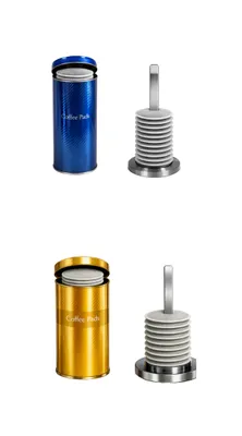 Produktbild von Senseo James Premium Paddose für 18 Kaffeepads, es Design, Dose, Pad, 2er Pack plus 2 Padhalter