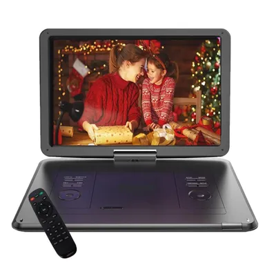 Produktbild von 17.5" Tragbarer DVD Player mit 15.6" HD Drehbildschirm für Auto und Kinder mit Autoladegerät und AC Adapter
