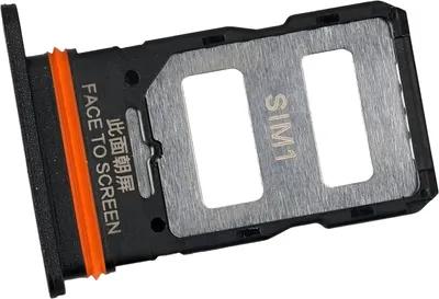 Produktbild von SIM-Kartenhalter für Xiaomi Redmi Note 12 Pro 5G (22101316I), 48200000NQ3W, Schwarz