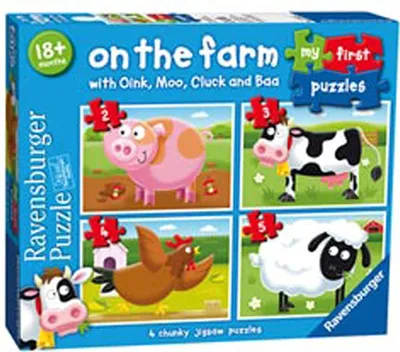 Obrázek produktu pro Ravensburger My First Puzzles - On the Farm, 2 kusů, Zvířata, 1,5 rok/roky