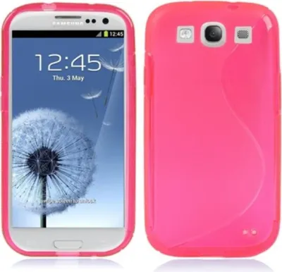 Image de Coque en TPU pour téléphone portable, compatible avec les modèles Samsung Galaxy S3 i9300 / i9305 / S3 NEO i9301, de couleur rose