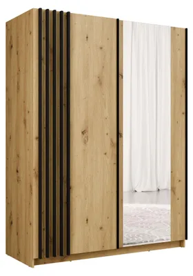 Image de Armoire Raumhirsch, modèle "Artisan", en chêne, dimensions : 151 x 199 x 62 cm