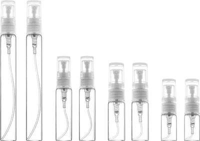 Produktbild von 8 Stück Leere Parfümzerstäuber Nachfüllbare Mini-Fläschchen für Parfümproben Kosmetische Zerstäuber (2 ml 7 ml 10 ml)