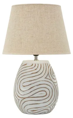 Obrázek produktu pro Stolní lampa Oblix od Mauro Ferrettiho, Ø 35 × 55 cm, polyresin, železo, látka